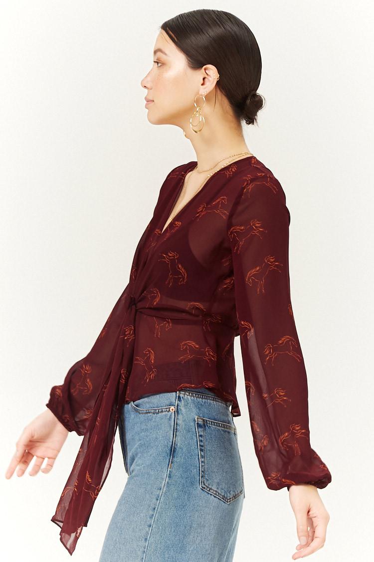 forever 21 horse blouse