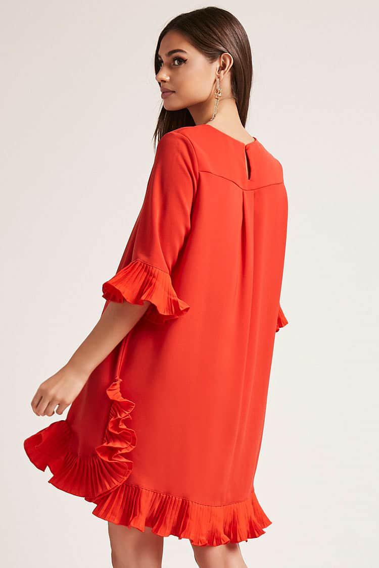 ruffle swing dress