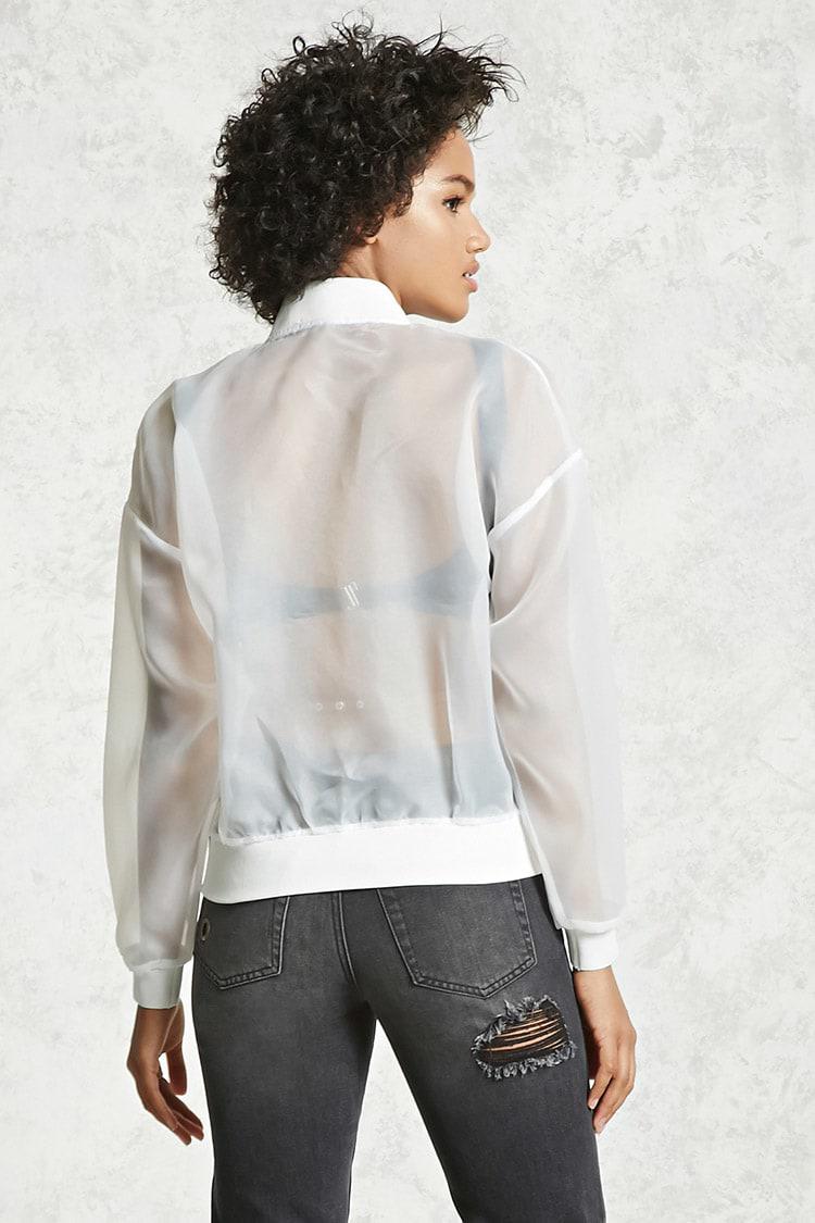 organza bomber jacket