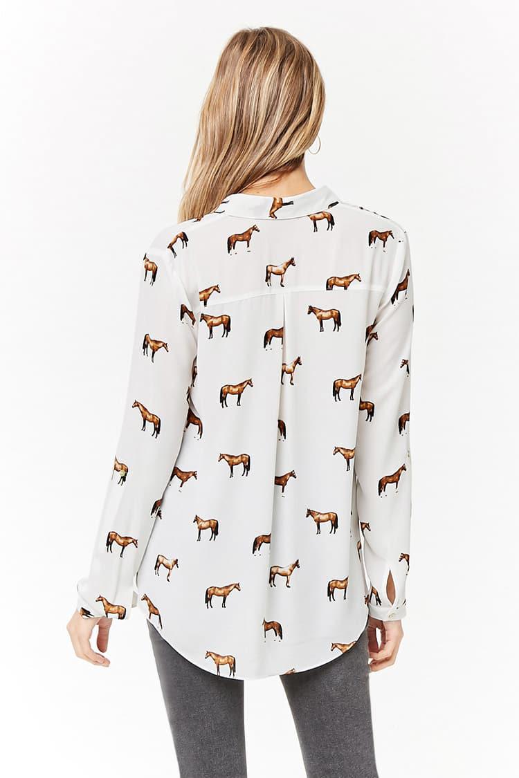 forever 21 horse blouse