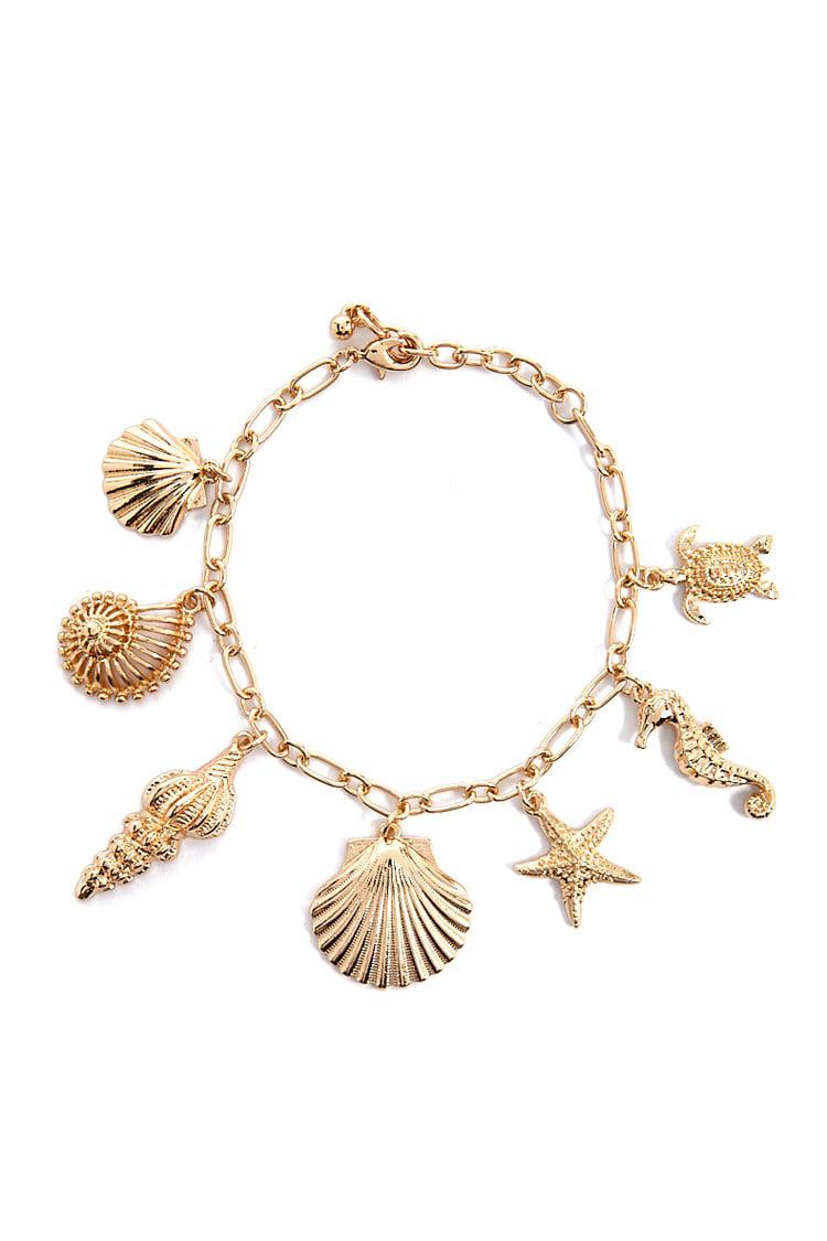 Forever 21 Seas Charm Bracelet In Gold Metallic Lyst Forever 21 Seas Charm Bracelet In