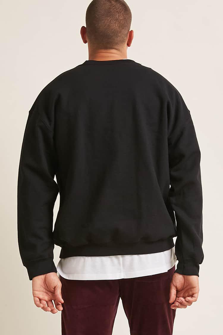 black blue sweatshirt