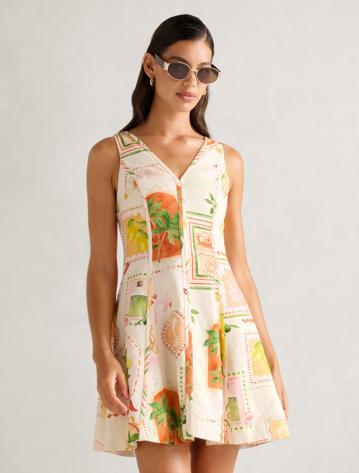Forever New Fran Fit & Flare Linen Mini Dress | Lyst UK