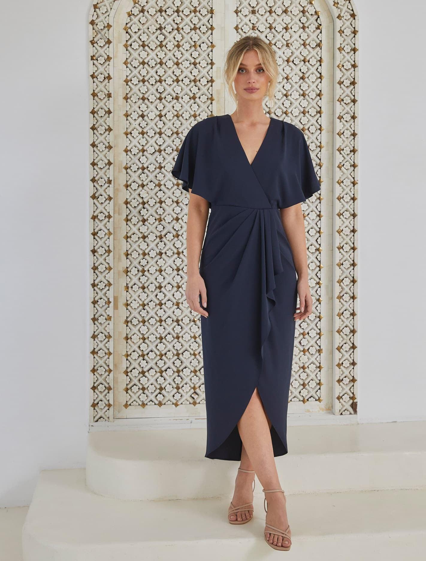 batwing wrap dress