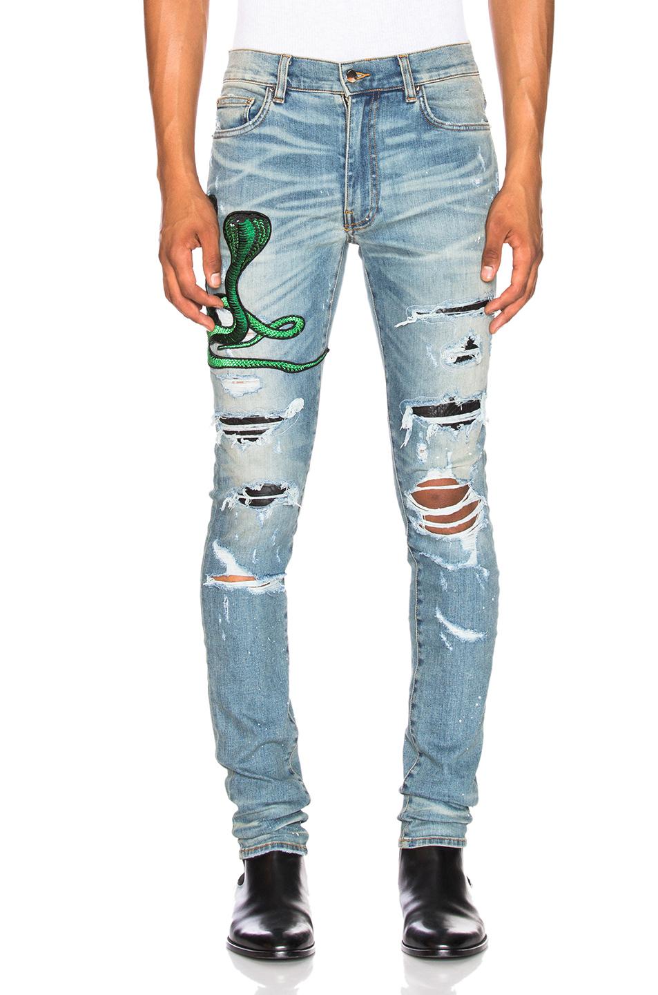 amiri jeans green