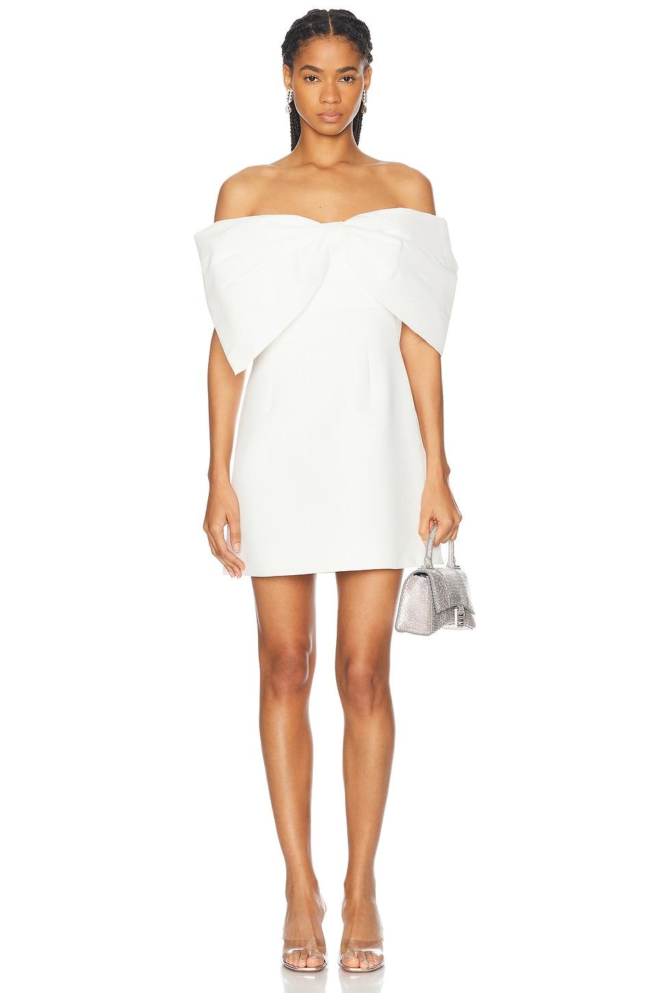 rachel gilbert off shoulder dress RACHEL GILBERT Lucien off-the-shoulder draped silk-satin gown
