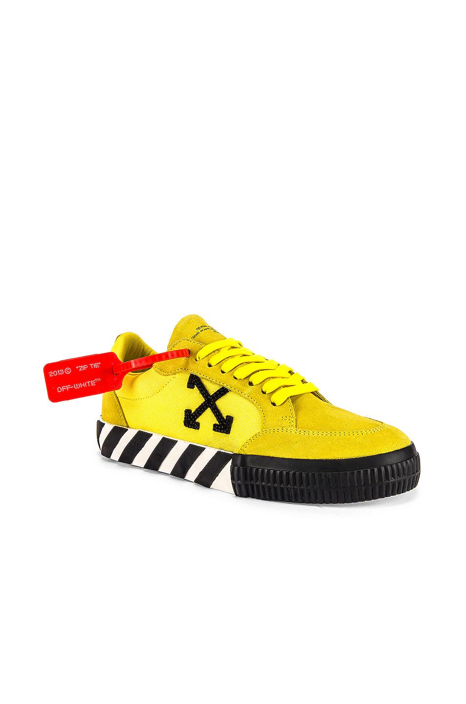 Off-White c/o Virgil Abloh Leather Trainers in Yellow for Men Mens Shoes Trainers Low-top trainers 