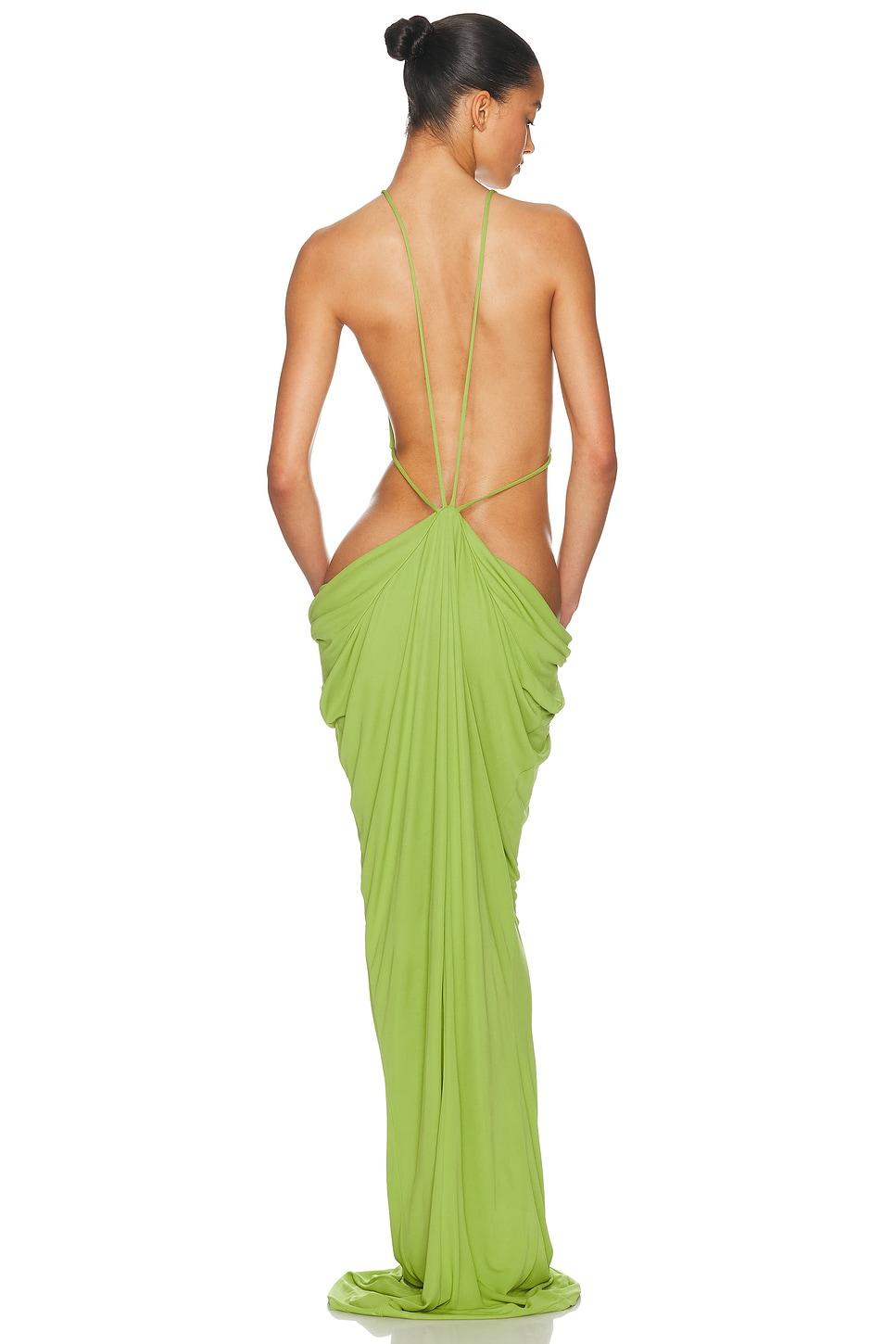 green emerald velvet dress Helsa Mini Dress main image 0