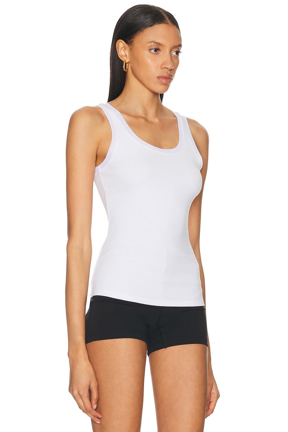 フィットネストップス [Alo Yoga] Ribbed Mesh Secret Tank Ribbed Mesh Secret Tank - Black | ALO