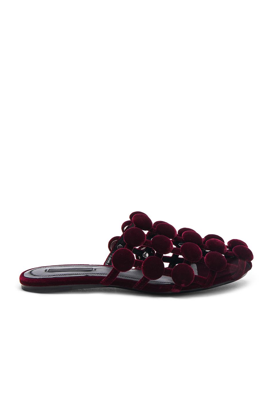 Lyst - Alexander Wang Velvet Amelia Slides