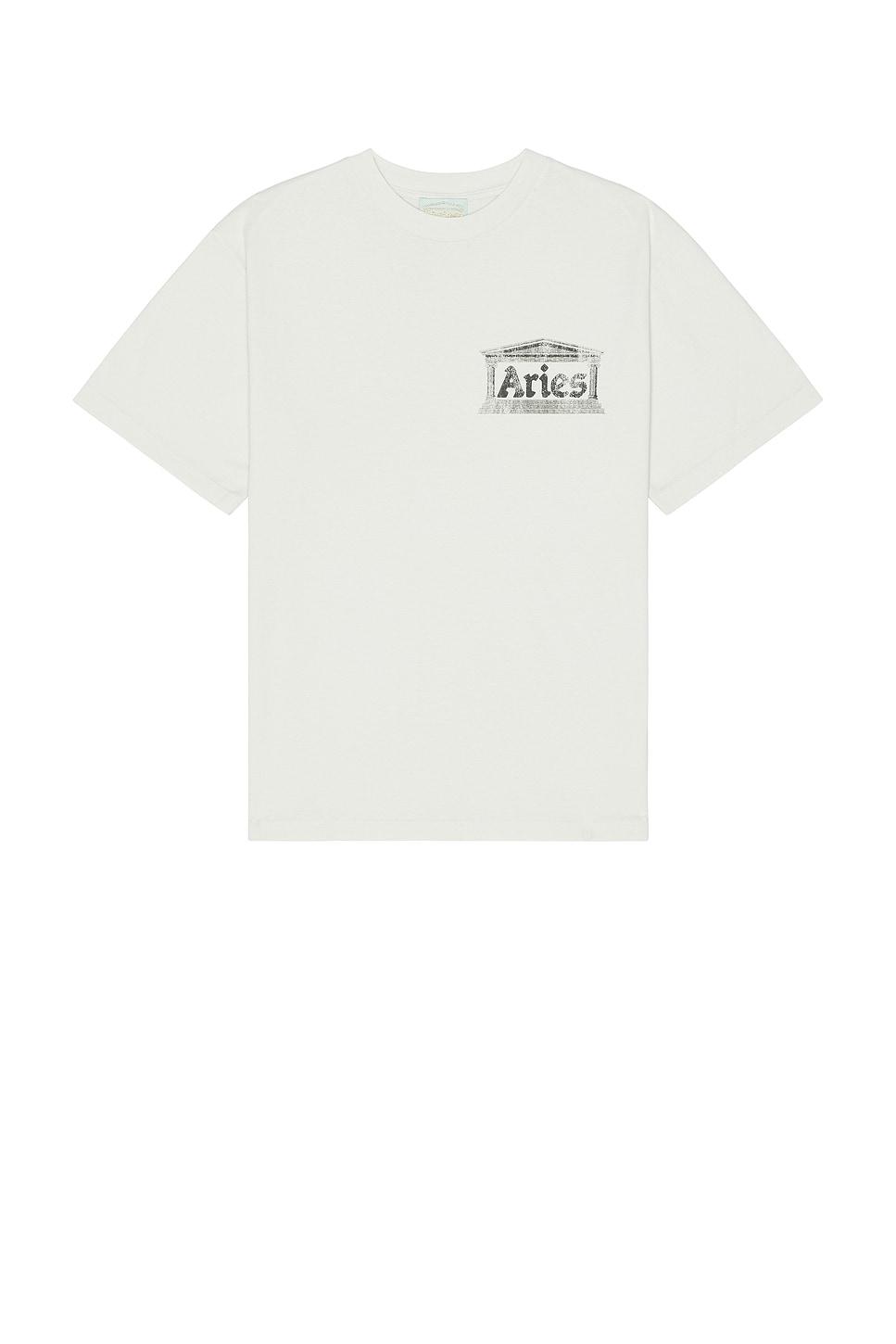 ★ARIES★ Confused Short Sleeve T-Shirt White FTAR40302WHT F T-Shirts – Aries