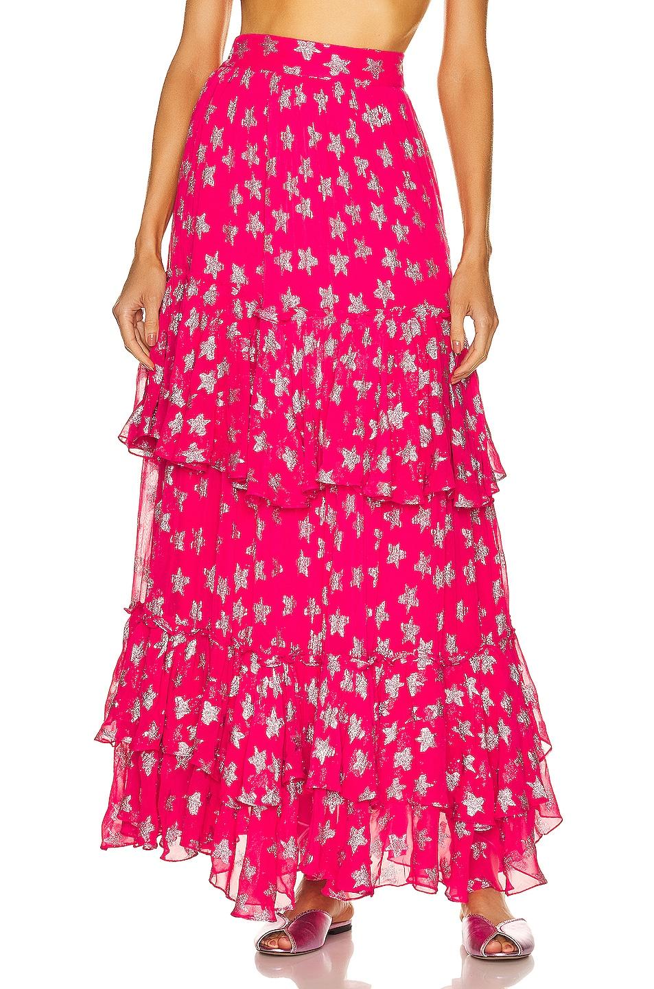 Rococo Sand Synthetic Vega Maxi Skirt in Pink | Lyst UK