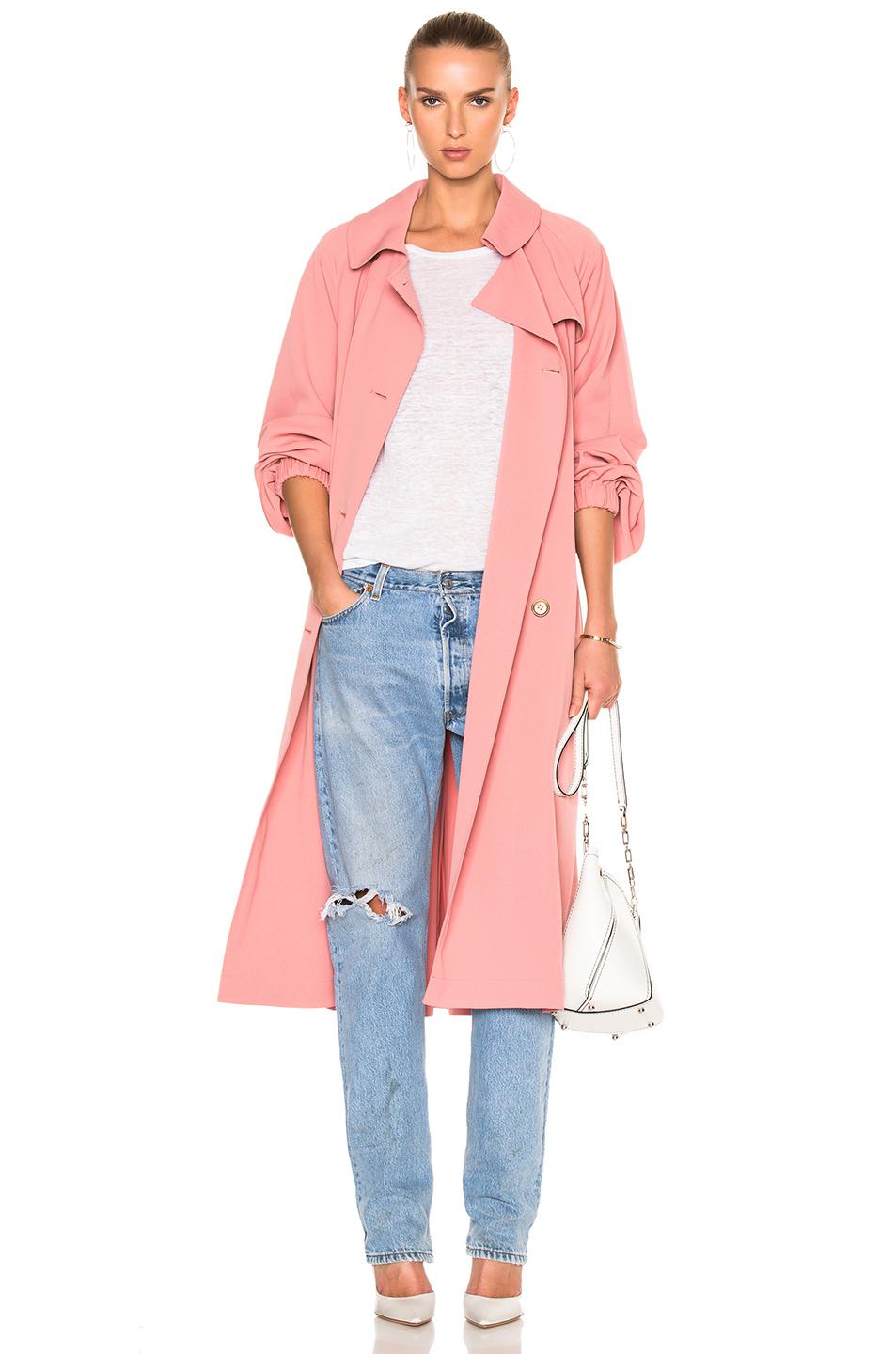 tibi pink coat