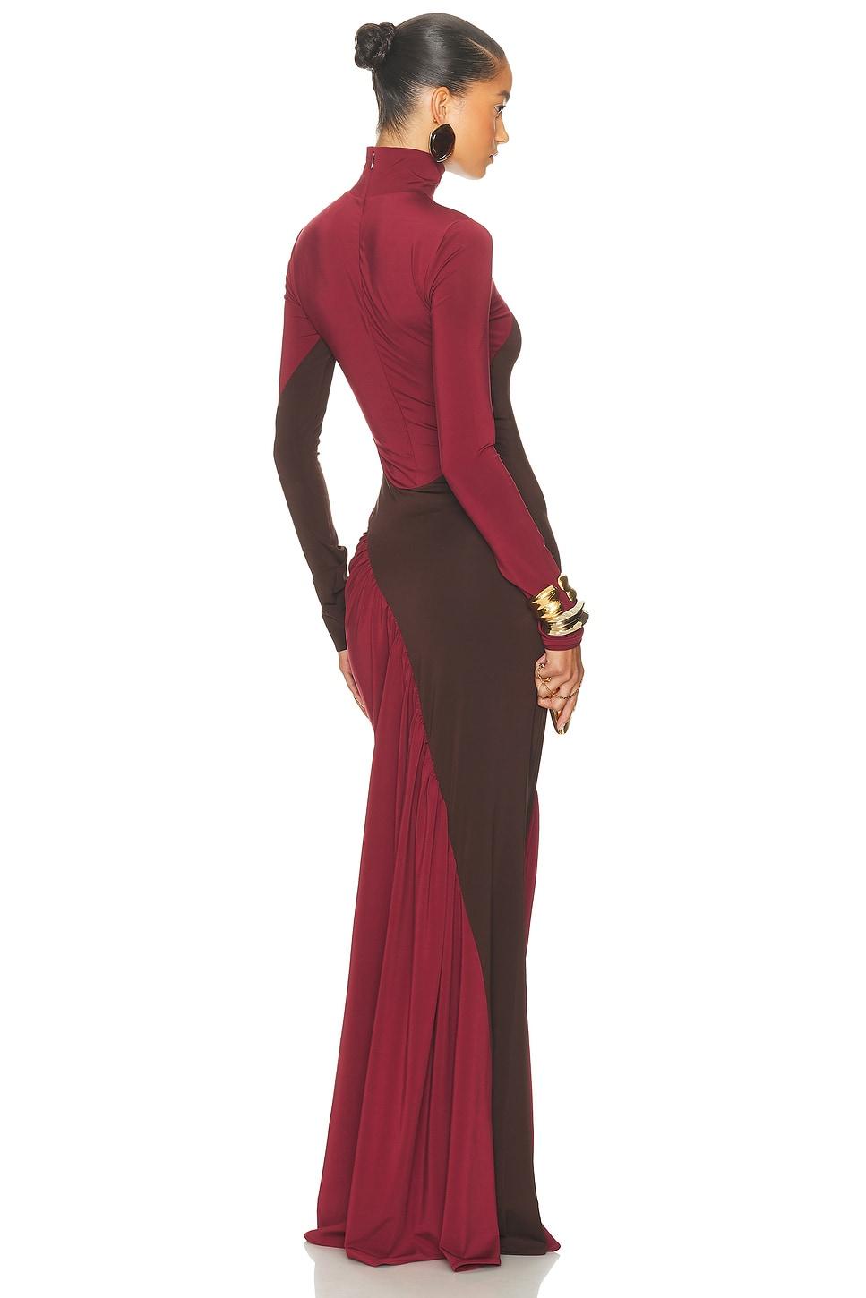 strapless open back dress Timeless Scarlet Dress Teuta Matoshi