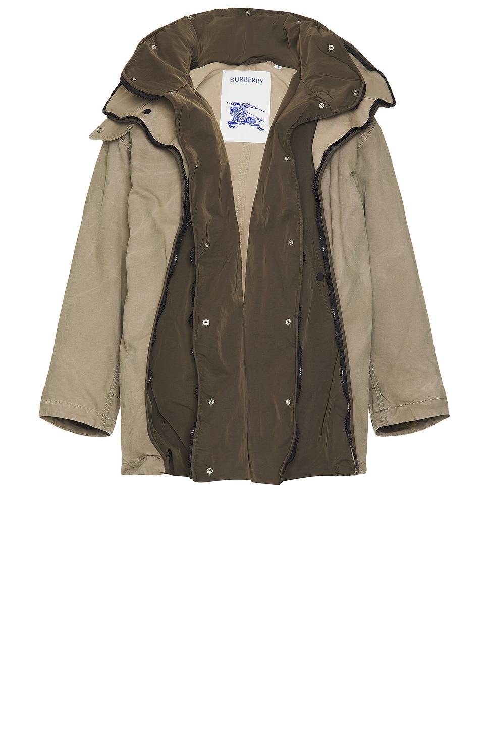 Burberry Washed Zip Layer Parka for Men | Lyst