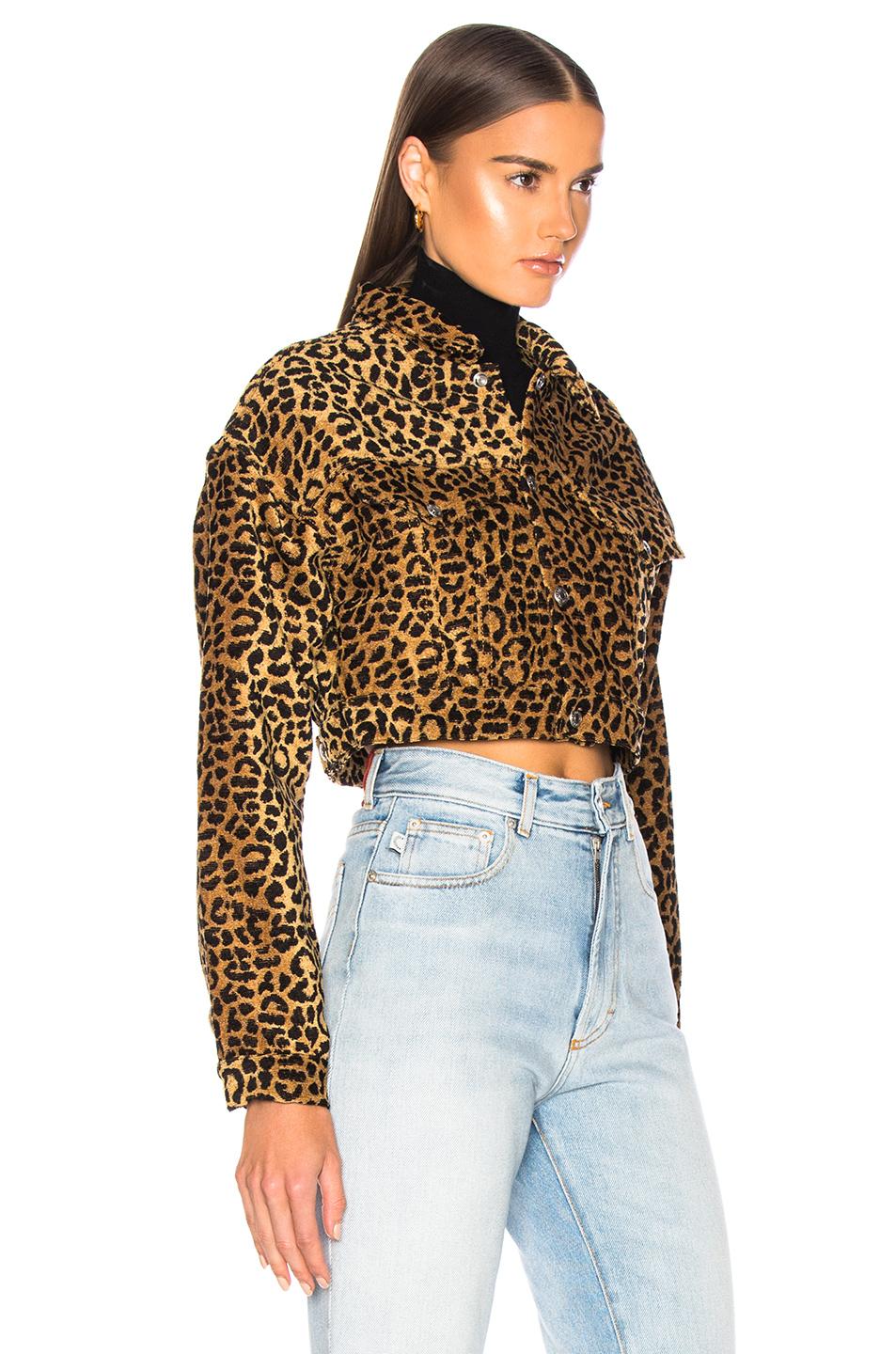 cropped cheetah jacket
