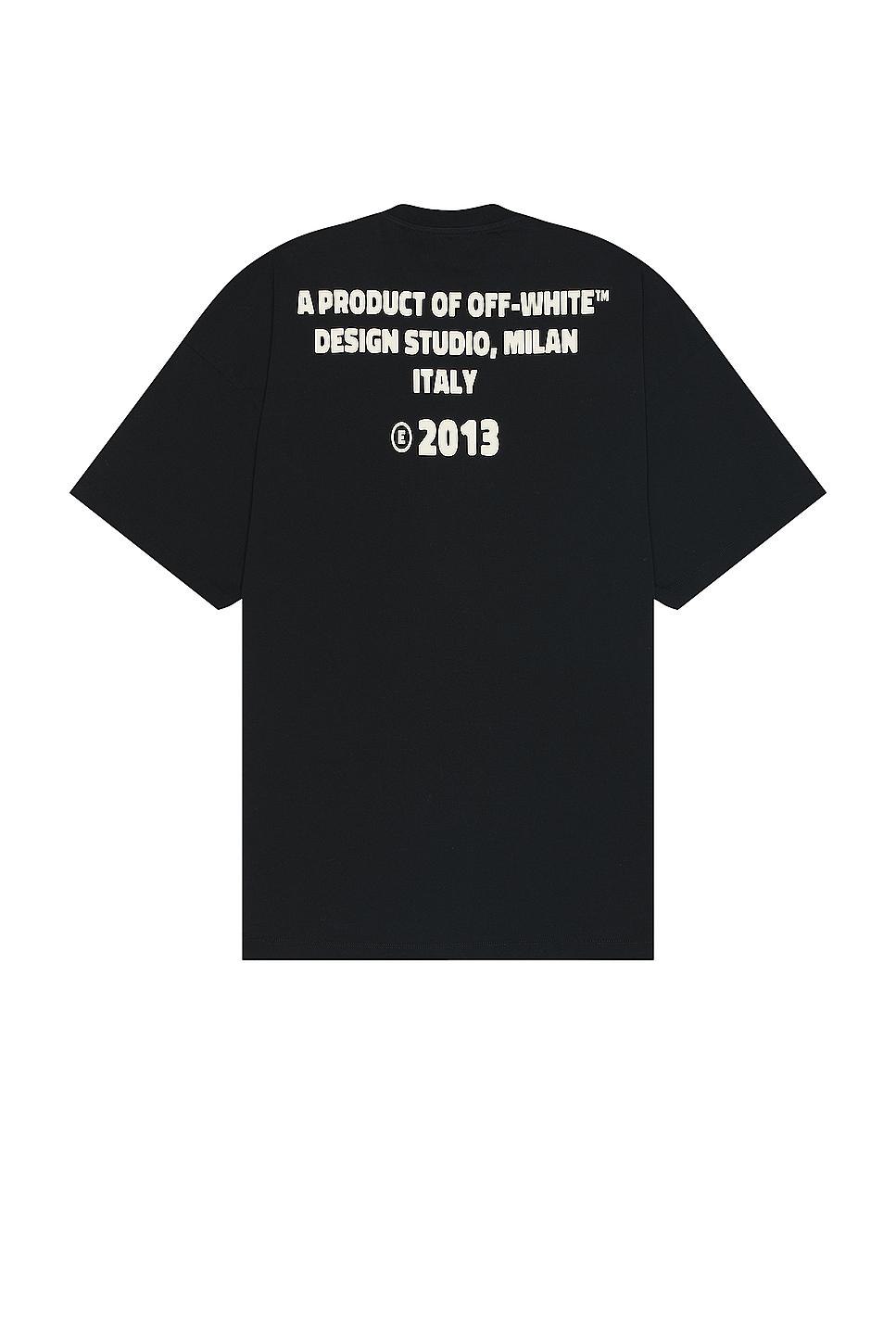 Off White c o Virgil Abloh Crystal Round Logo Over T shirt in