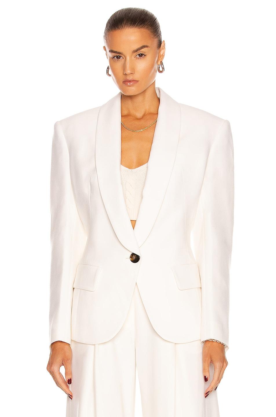 cream oversized blazer