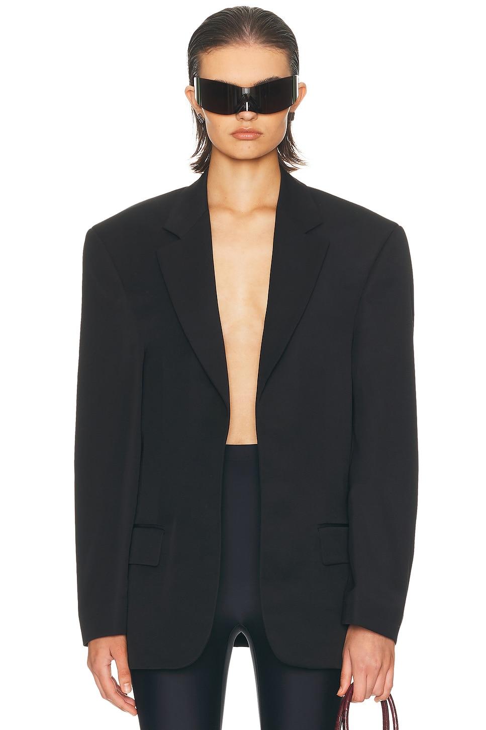 ジャケット BALENCIAGA BLACK BLAZER Black Blazer with logo Balenciaga - SchaferandweinerShops KR