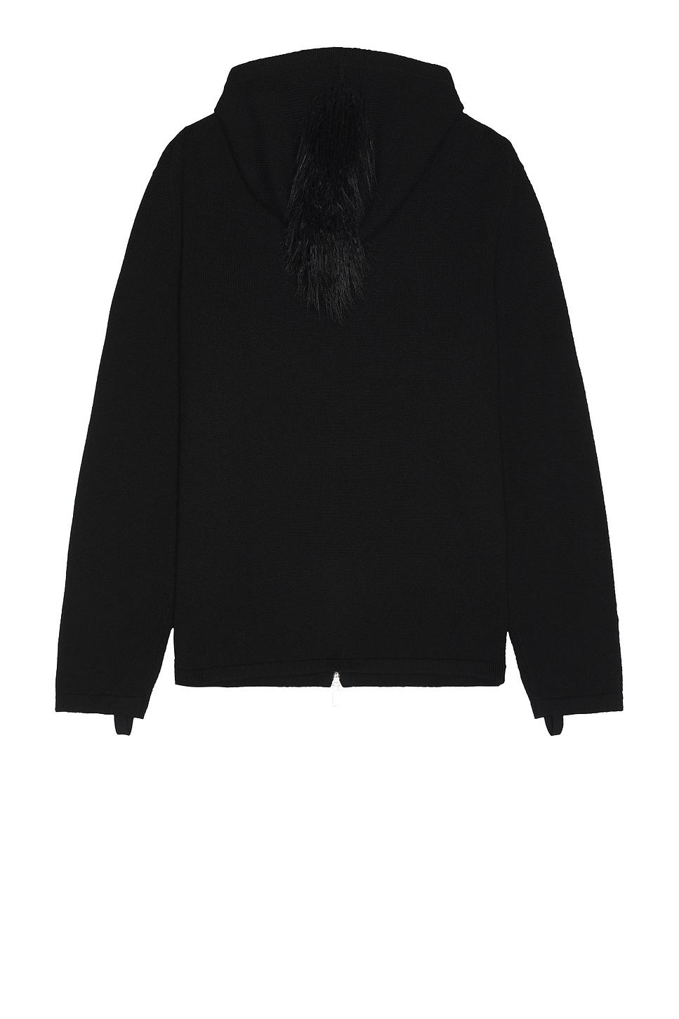 HELMUT LANG fur 変形zip best hoodie Helmut Lang Mohawk Full Zip Hoodie in Black for Men | Lyst