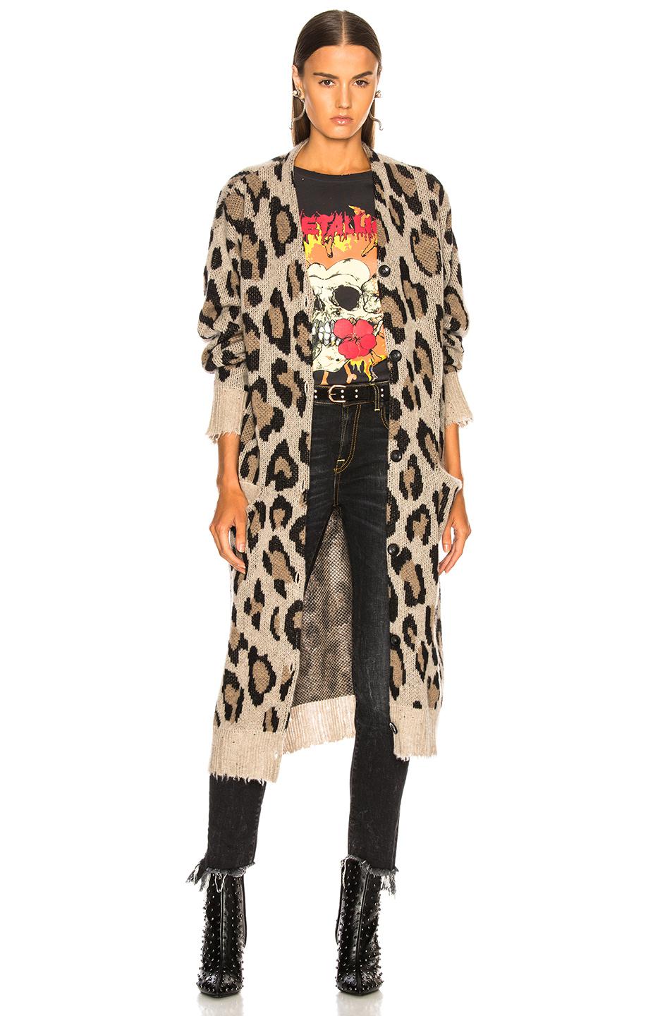 long leopard cardigan