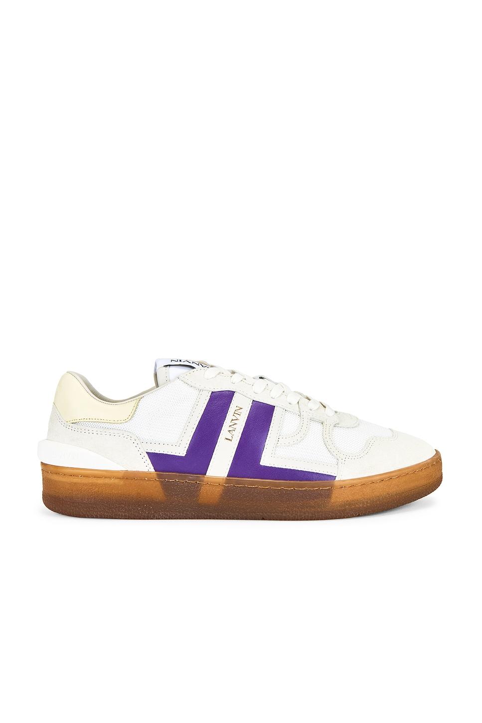スニーカー LANVIN CLAY SNEAKERS WITH TRANSLUCID SOLE Lanvin Clay Sneakers With Translucid Sole in White for Men