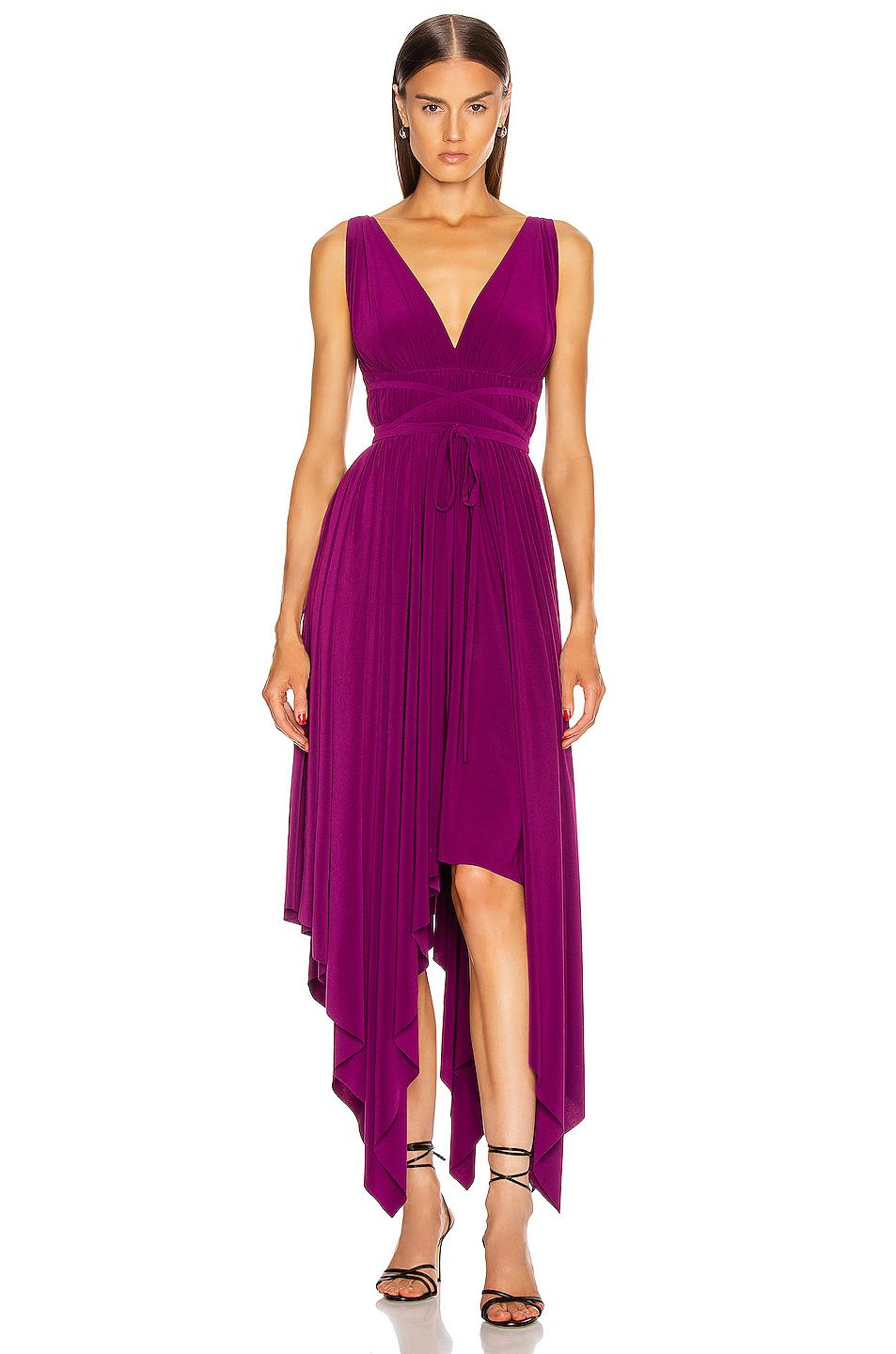 Norma Kamali Synthetic Goddess Gown in Raspberry (Purple) - Lyst