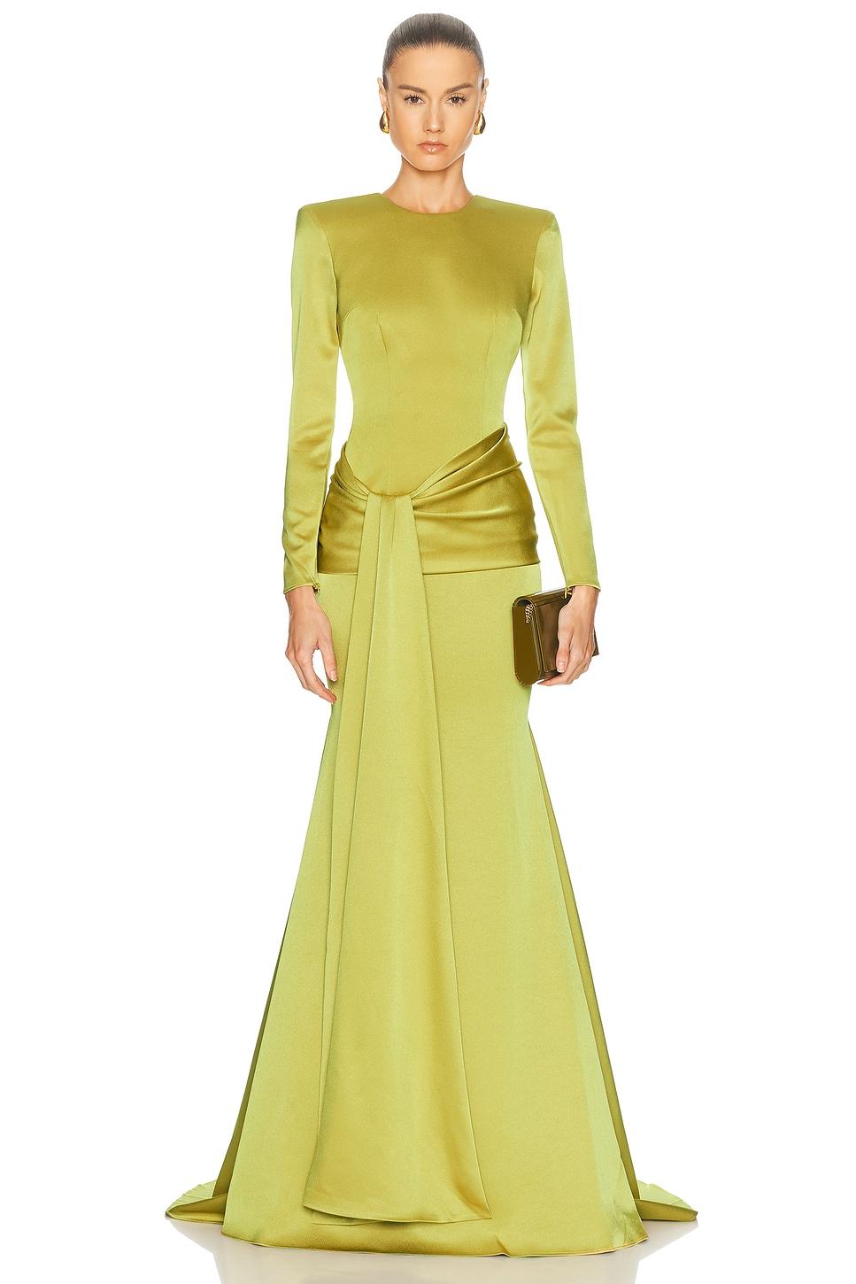 chinese dress ladies Strapless Gown in Sequin  Alex Perry