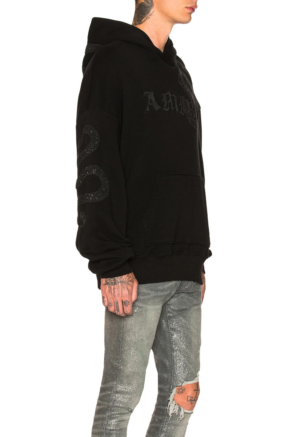 amiri snake hoodie