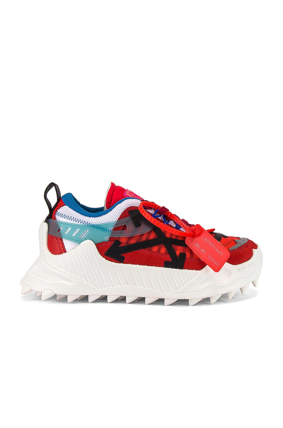 Off White C O Virgil Abloh Odsy 1000 Sneakers In Red Black Red For Men Save 58 Lyst