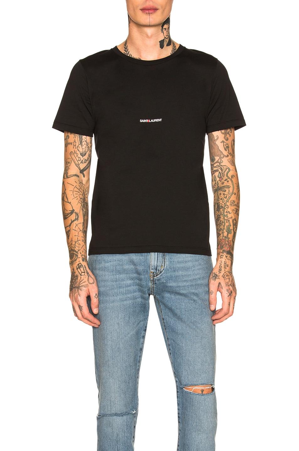 saint laurent logo tee