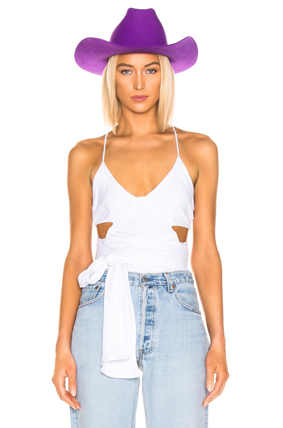 IRO Cotton Dainty Top in White Lyst