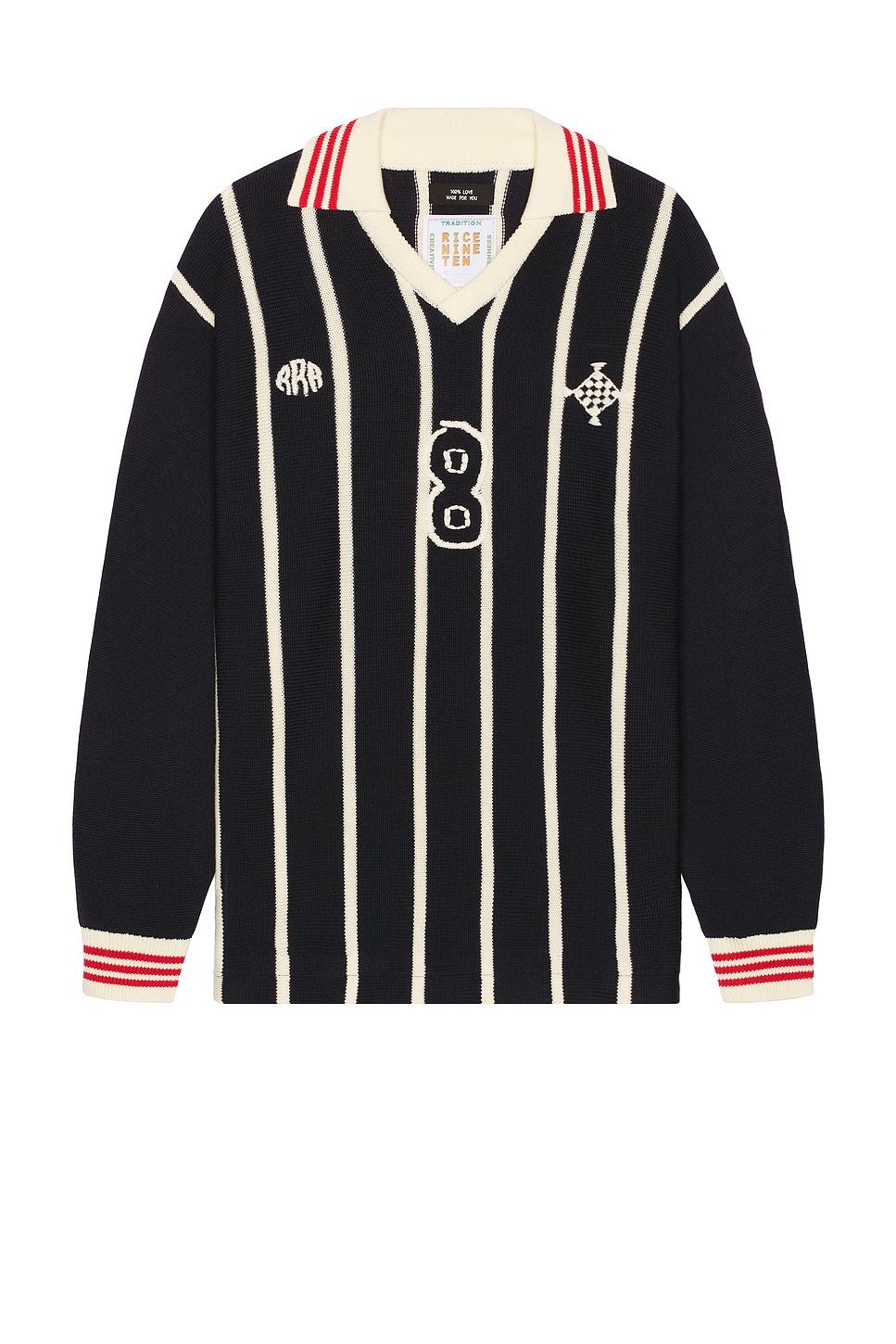 トップス RICE NINE TEN Long Sleeve Soccer Jersey rice nine ten Knitting Long Sleeve Soccer Jersey in Light