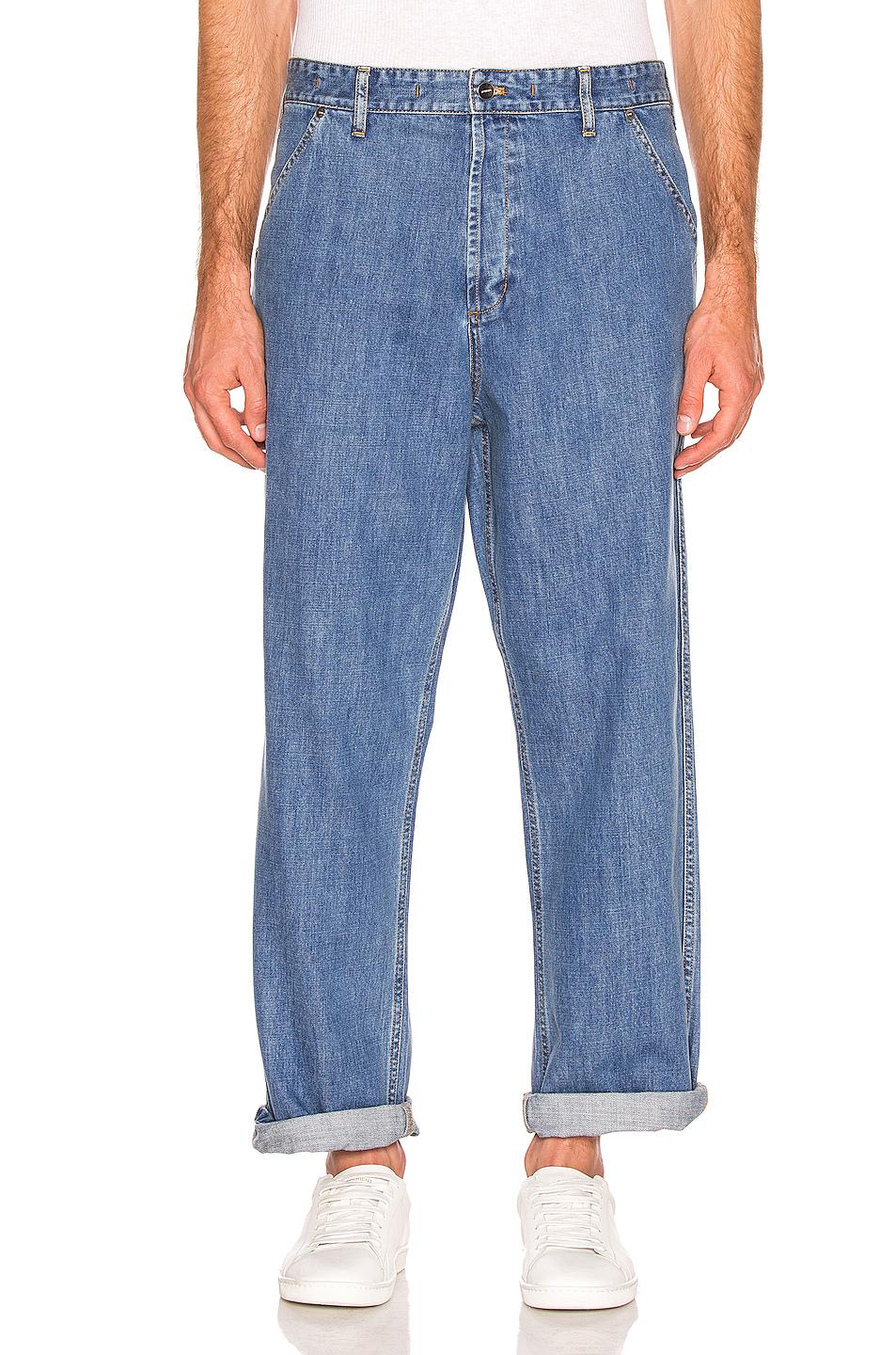 Jacquemus Denim Jeans in Stone Washed Blue (Blue) for Men - Lyst