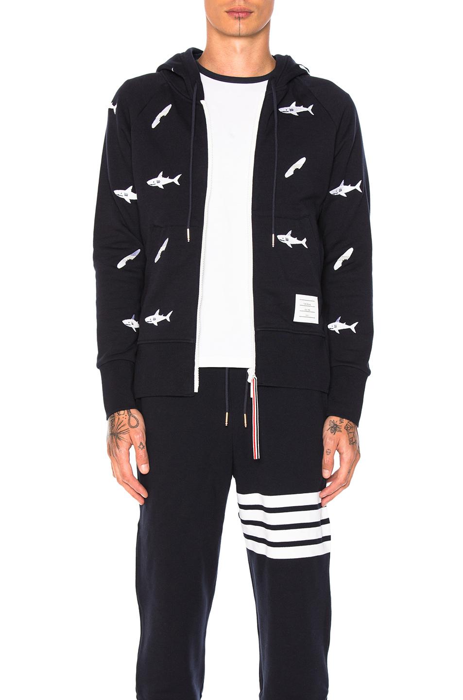 thom browne shark sweater