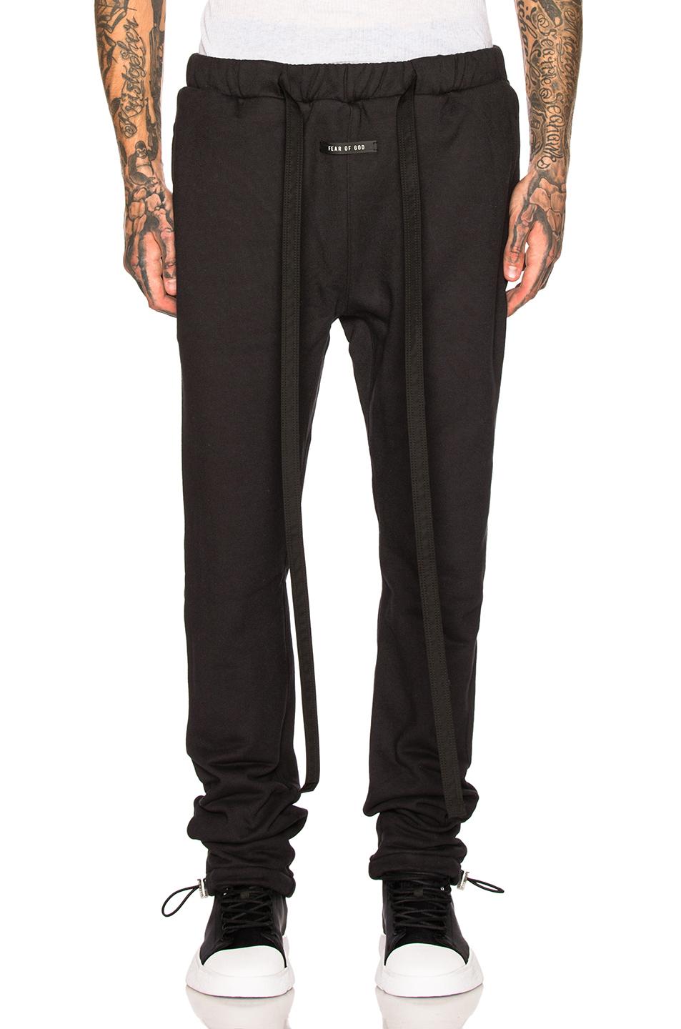 fear of god core sweatpants sizing