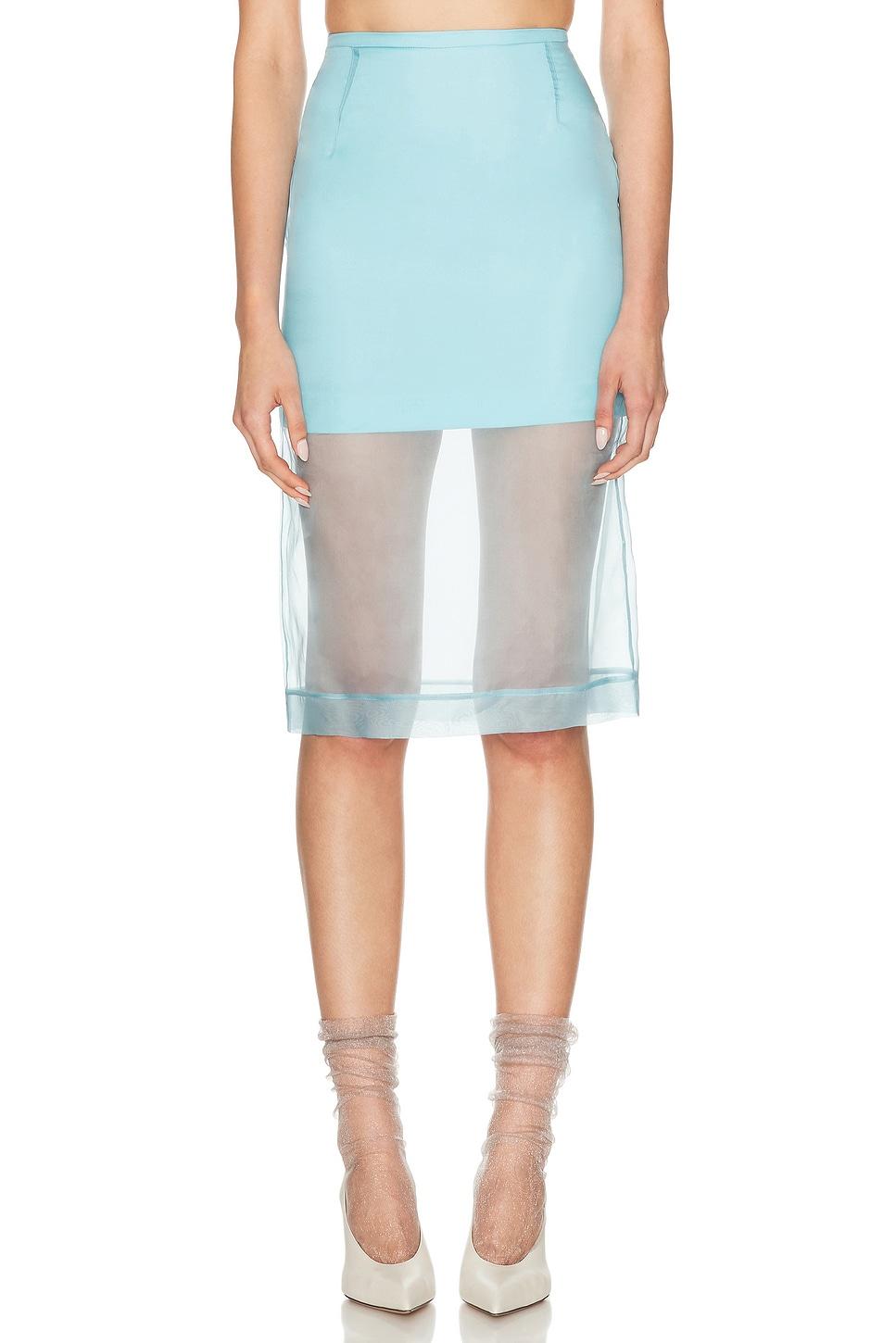 ミニスカート DAVID KOMA 'Cross Waist Band Net Insert' skirt David Koma ミニスカート - Lilac | FWRD