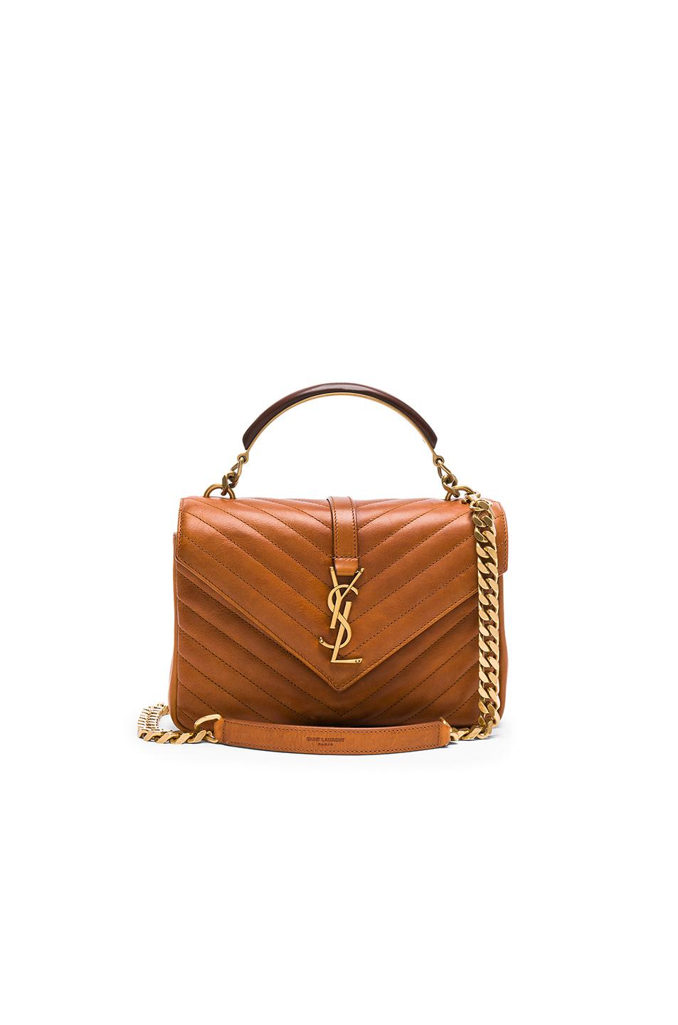ysl cognac bag