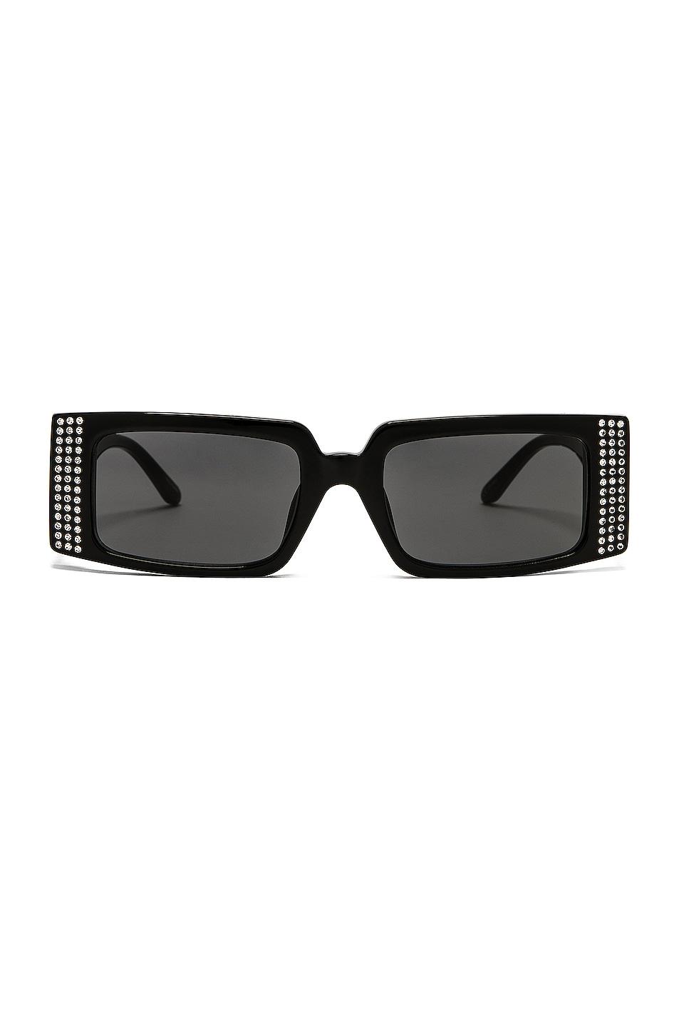 Magda Butrym Magda 11 Sunglasses in Black Crystal & Grey (Black) | Lyst