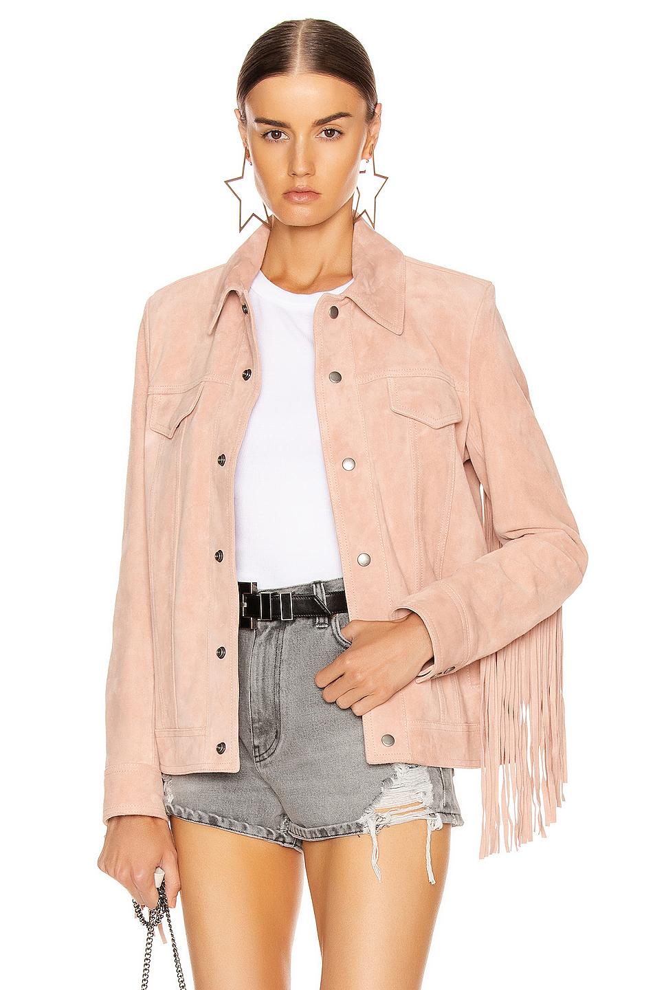 saint laurent fringe jacket