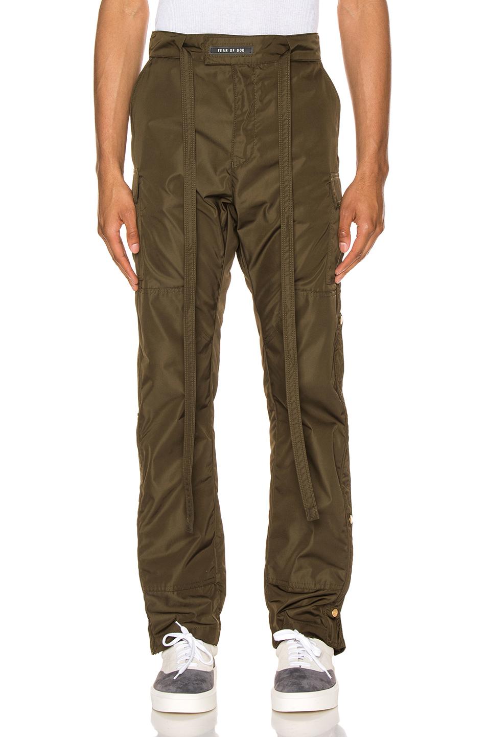 fear of god essentials nylon cargo pants