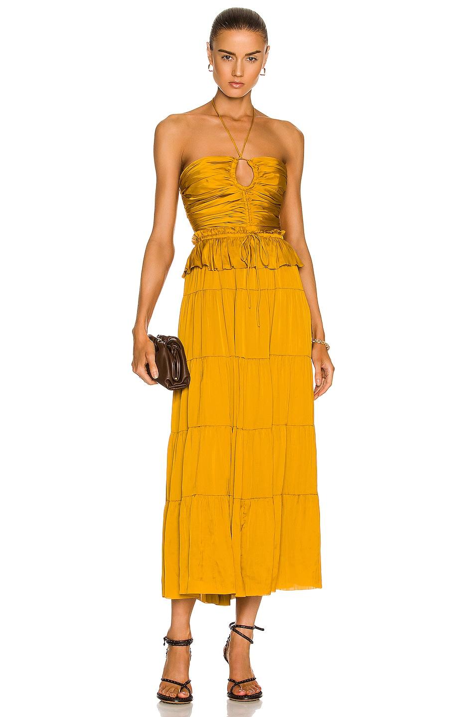 Ulla Johnson Evanthe Dress in Yellow | Lyst