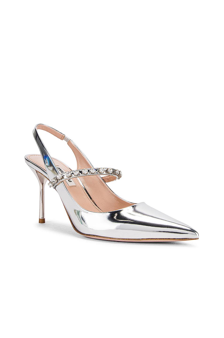miu miu pumps with jeweled heels