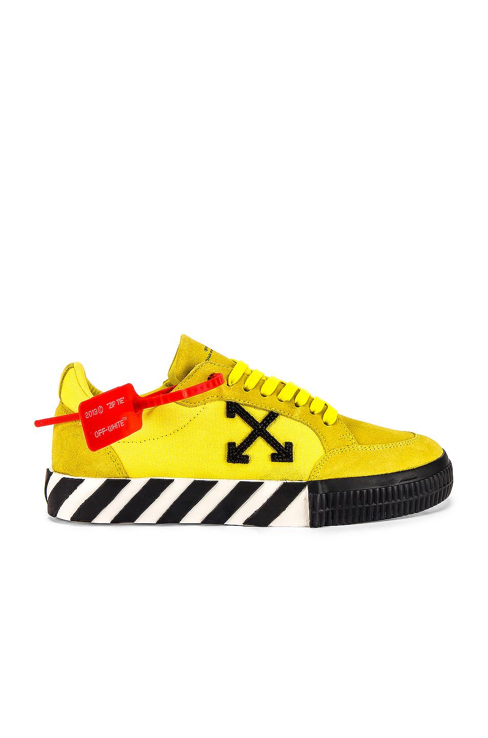 Off-White c/o Virgil Abloh Suede Low Vulcanized Sneaker in Yellow ...