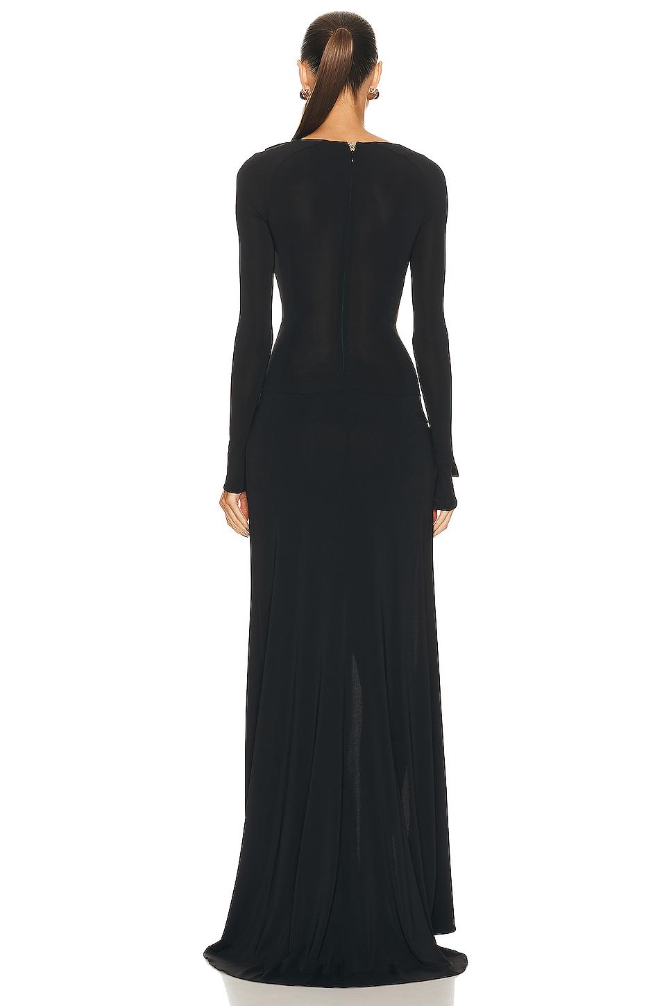 The Attico Candice Long Dress in Black Lyst