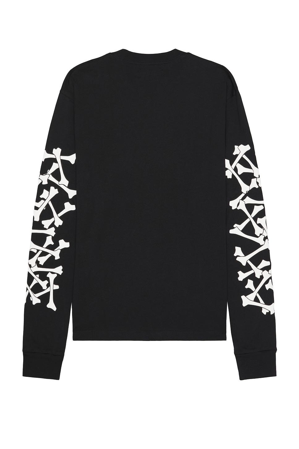 新品 AMIRI BONES STACKED LONG SLEEVE TEE白L Amiri Bones Stacked 