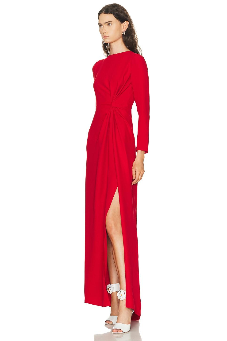 valentino evening dresses sale Valentino Black Lace-Trimmed Gown main image 0