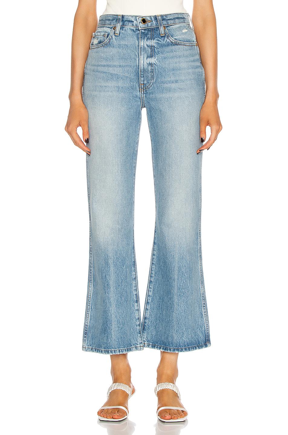 Khaite Cotton Gabbie Jean in Blue | Lyst