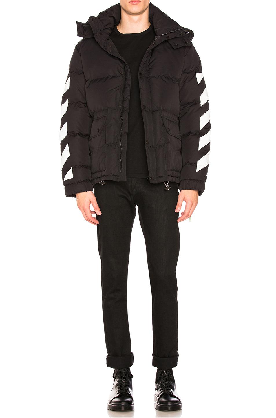 off white brushed down jacket