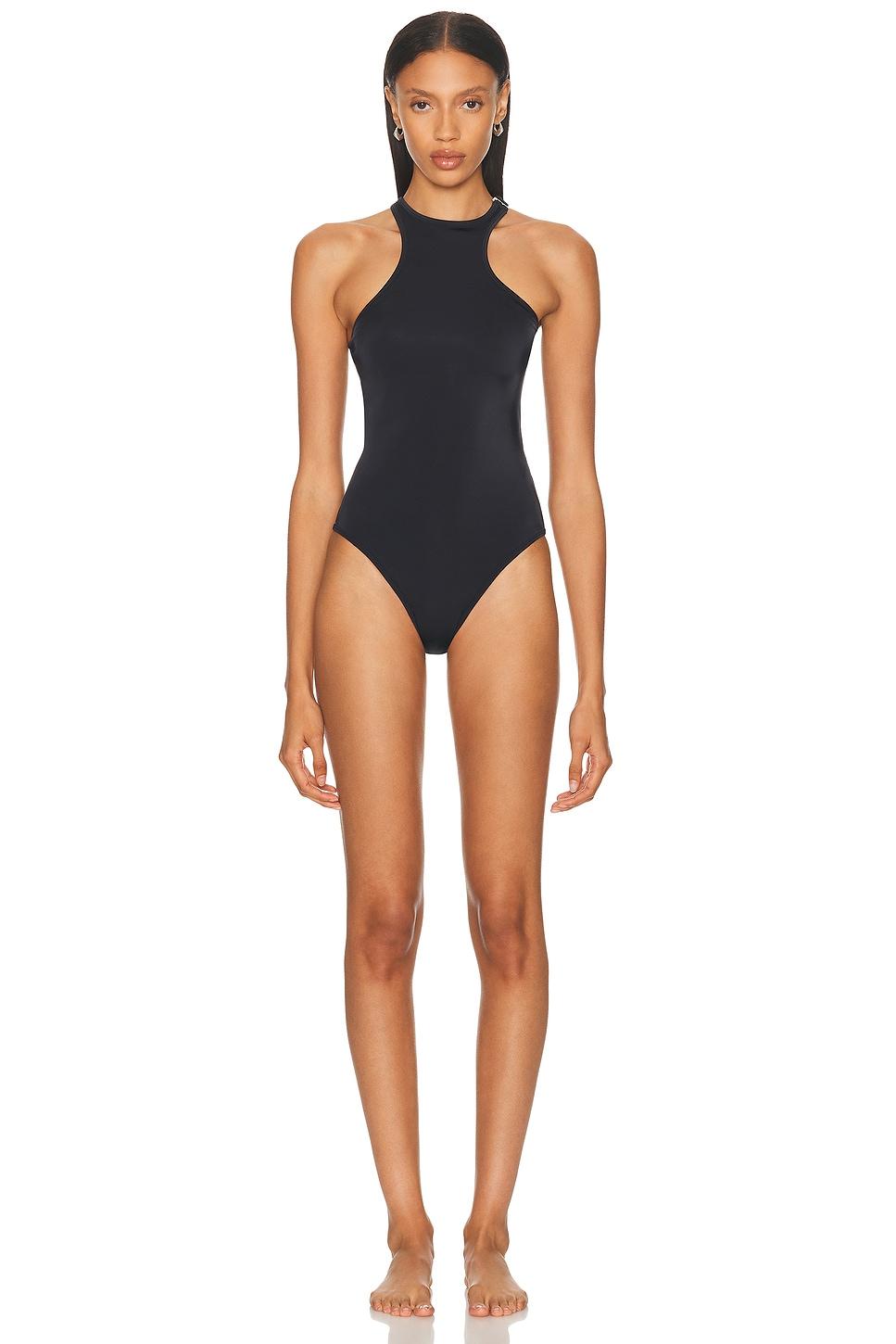 ワンピース水着 THE ATTICO Woman Swimsuit Red WBC00009PAA094AA 010 The Attico bandana-print Halterneck Swimsuit | Red | FARFETCH